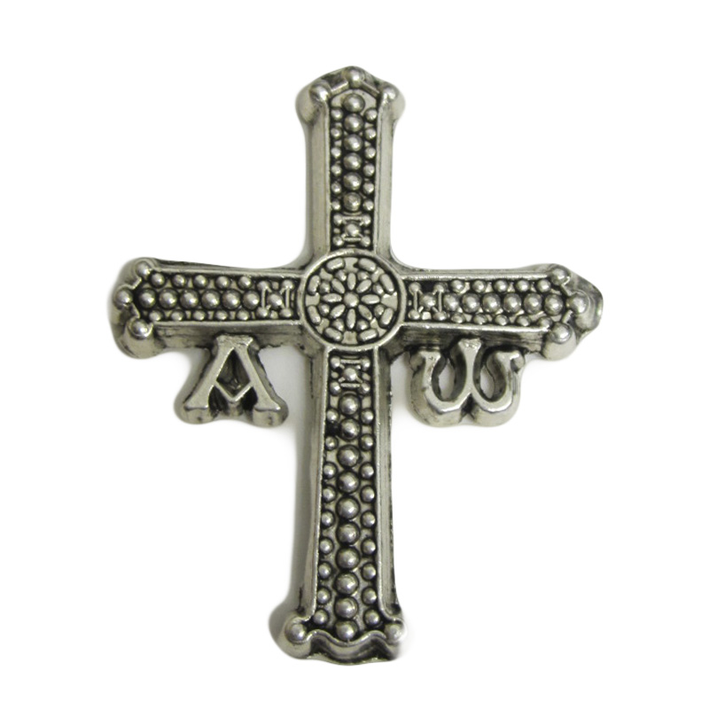 Imagen imán metal Cruz de la Victoria plateado